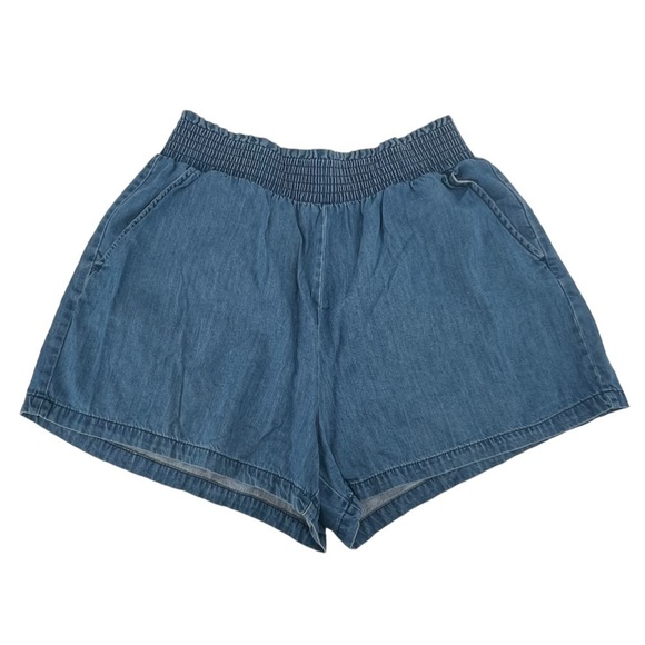 Universal Thread Elastic Waist Pull On Jean Shorts Size Large Women’s - Picture 1 of 5